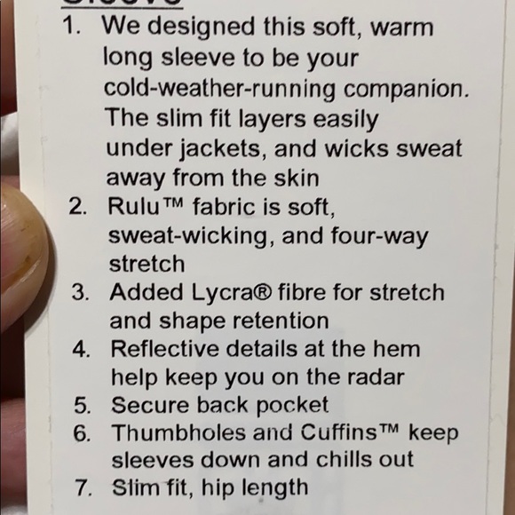 Lululemon Long Sleeve - Picture 3 of 3